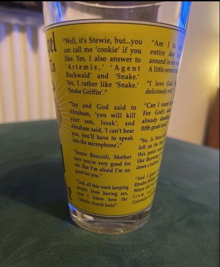 Family Guy Stewie Glass