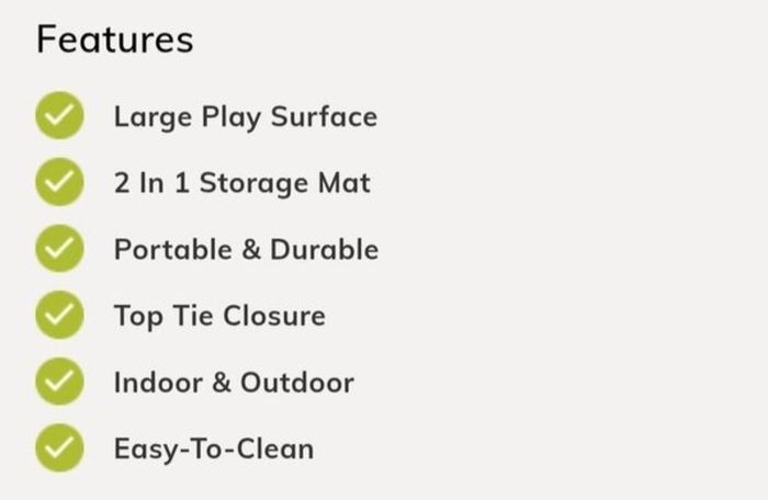 Brand New Play Away & Pack Away - Go Anywhere Storage & Play Mat - RRP - 14.99