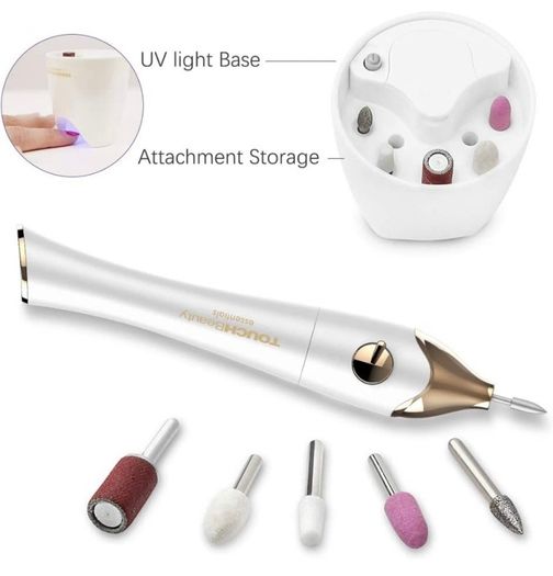 Manicure Pedicure Nail Files Set, Manicure Drill Set, 5 in 1 Portable Nail File Drill System for Salon-Quality Care of Hands and Feet at Home, Battery Powered (FREE POSTAGE)