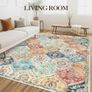 Boho Rug Living Room 120x170 cm Non Slip Low Pile Orange Image 3
