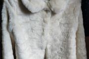 M&amp;S Cream Faux Fur coat 9-10 Yrs