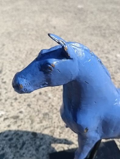 Cold Paint 12" Bronze Horse