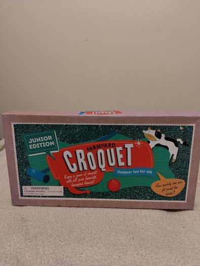 Wooden Farmyard Croquet Set, Junior Edition