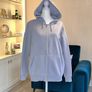Ladies Grey Zip through Hoodie Size UK Large 14 / EU 42 Image 4