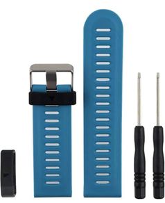 Blue Silicone Band Strap For Garmin Fenix 3/3 HR/5X/6X/6X Pro Replacement