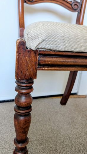 Regency dining room chairs x4