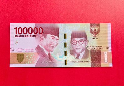Indonesia. 100000. Rupiah  2016    PICK. 160g    ( Uncirculated )