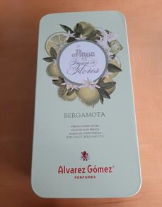 Spanish cologne tin box