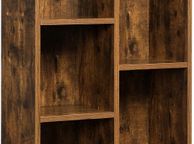 main image for ad _Bookcase, standing shelf, with 5 compartments, for living room, study, children's room, office, as a room divider, 50 x 24 x 80 cm, vintage brown