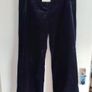 Sezane Fabio Trousers -Marine Blue Velvet- New with Tags (Size 38 / UK 10) Image 4