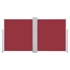 Retractable Side Awning Red 120x600 cm