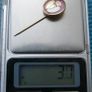 Vintage English Gold Tone Enamel Blood Donor Stick Pin Brooch Twin Hearts Crown Windsor Image 7