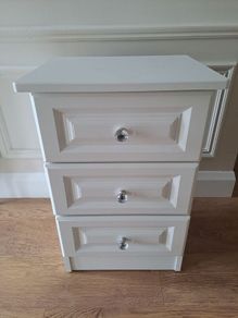 White bedside Locker