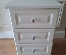 White bedside Locker