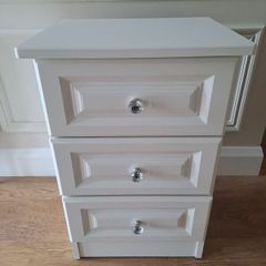 White bedside Locker