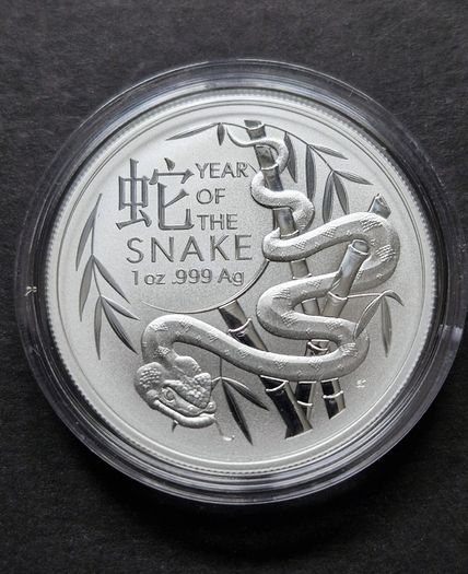 2025 RAM Lunar Year of the Snake 1oz Silver Coin Australia 999