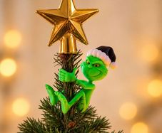 Star Thief Christmas Tree Climber, Funny Tree Decoration 3D