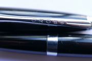 Vintage Cross Dubai Lacquered Black Ballpoint Pen
