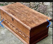 Antique Pine Blanket Box