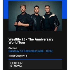 westlife ticket standing
