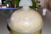 Art deco Alabaster jewellery box