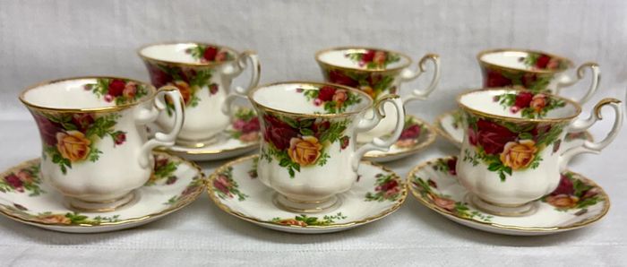 Royal Albert "Old Country Roses" Coffee Cups and Saucers