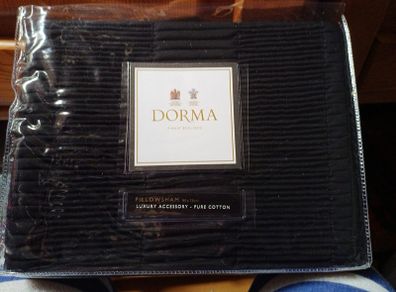 NWT Dorma  Black Pillow Sham 50cm x 75cm