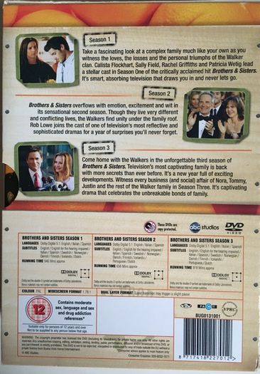 Brothers & Sisters (Complete Series 1-5 2006-2007) [DVD TV Boxsets]