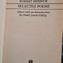 Robert Herrick Selected Poems. Edited By David Jesson-dibley. Paperback In Good Condition. Image 3