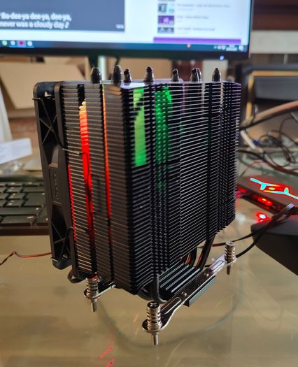 Tempest PRO Cooler 4 Pipes CPU Cooler Black ARGB