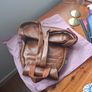 Backpack brown faux leather Image 3
