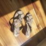 Sandals Snakeskin Size 6 Image 2