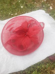 Stylish Fasinator Deep Pink Head Piece by Jacques Vert/Further Price Drop