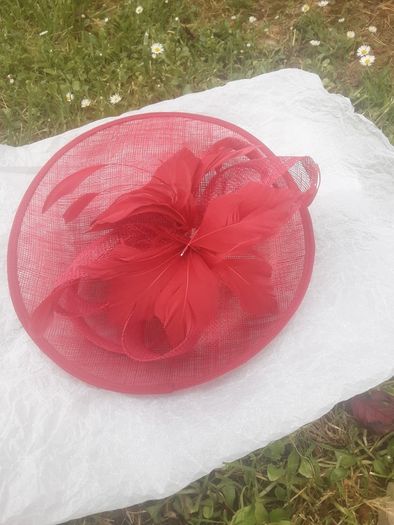 Stylish Fasinator Deep Pink Head Piece by Jacques Vert/Further Price Drop