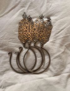Antique curtain hooks