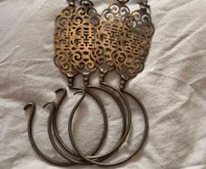 Antique curtain hooks