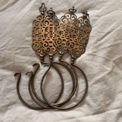 Antique curtain hooks