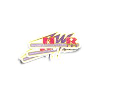 North West Radio 102.5FM - 105FM Classic Logo  Glossy Sticker.