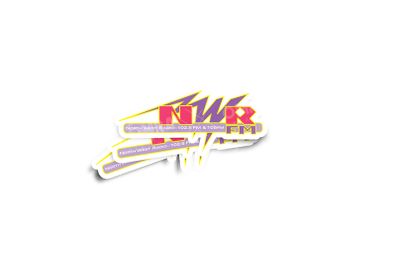 North West Radio 102.5FM - 105FM Classic Logo  Glossy Sticker.