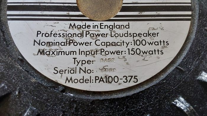 ATC Model PA 100-375 Speaker