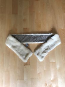 Paul Costello Cream Fur Scarf