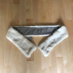 Paul Costello Cream Fur Scarf