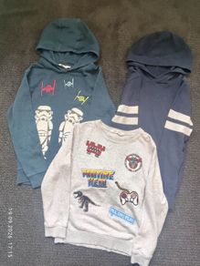 3 H&M Boys Hoodies Sweatshirts Bundle