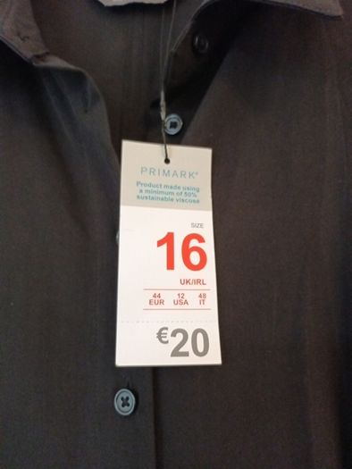 Primark  Black  Dress.   S.14- 16.  B.N.W.T.