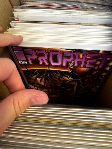Image Long Comic Box w 275 comics for Sale