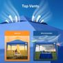 3x3m Pop Up Waterproof Gazebo Canopy Tent Image 3