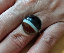 Sterling Silver Ring - Size P - Stamped for Silver (S14)