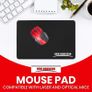 Mouse pad, Gaming mouse mat, large mouse pads. Mouse Mat Gaming 290x210x5mm Mice mat, Black mouse mats, Non slip Rubber base desk mat Image 2