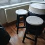 Guinness barrel table with 4 matching stools Image 5