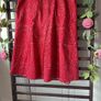 skirt red inverted pleat skirt size 40(12) cotton skirt Image 2